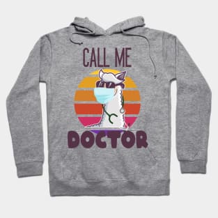 Funny Llama Doctor Hoodie